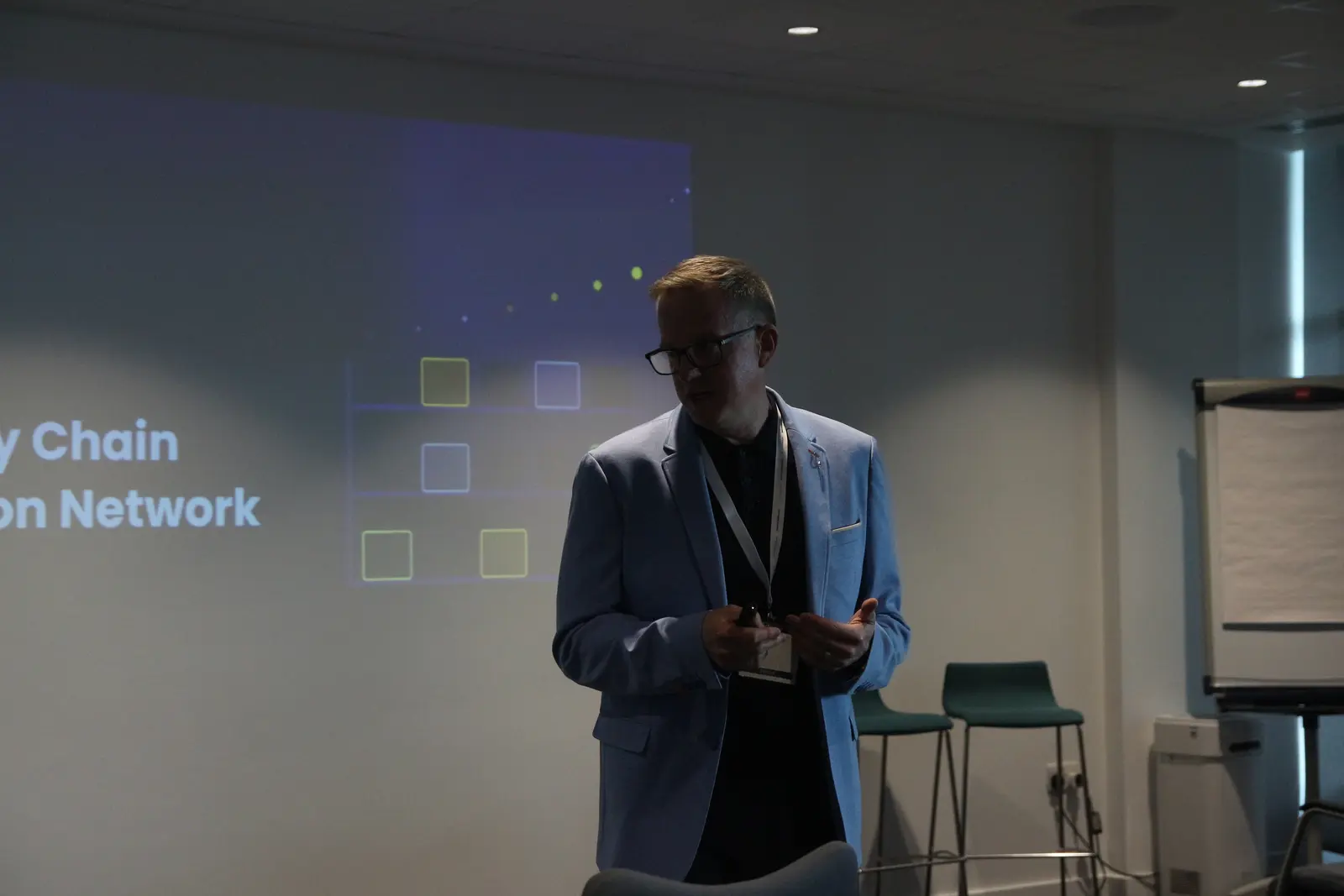 Ben Firman presenting the Continuum case study at AI Reality Check, MTC Coventry